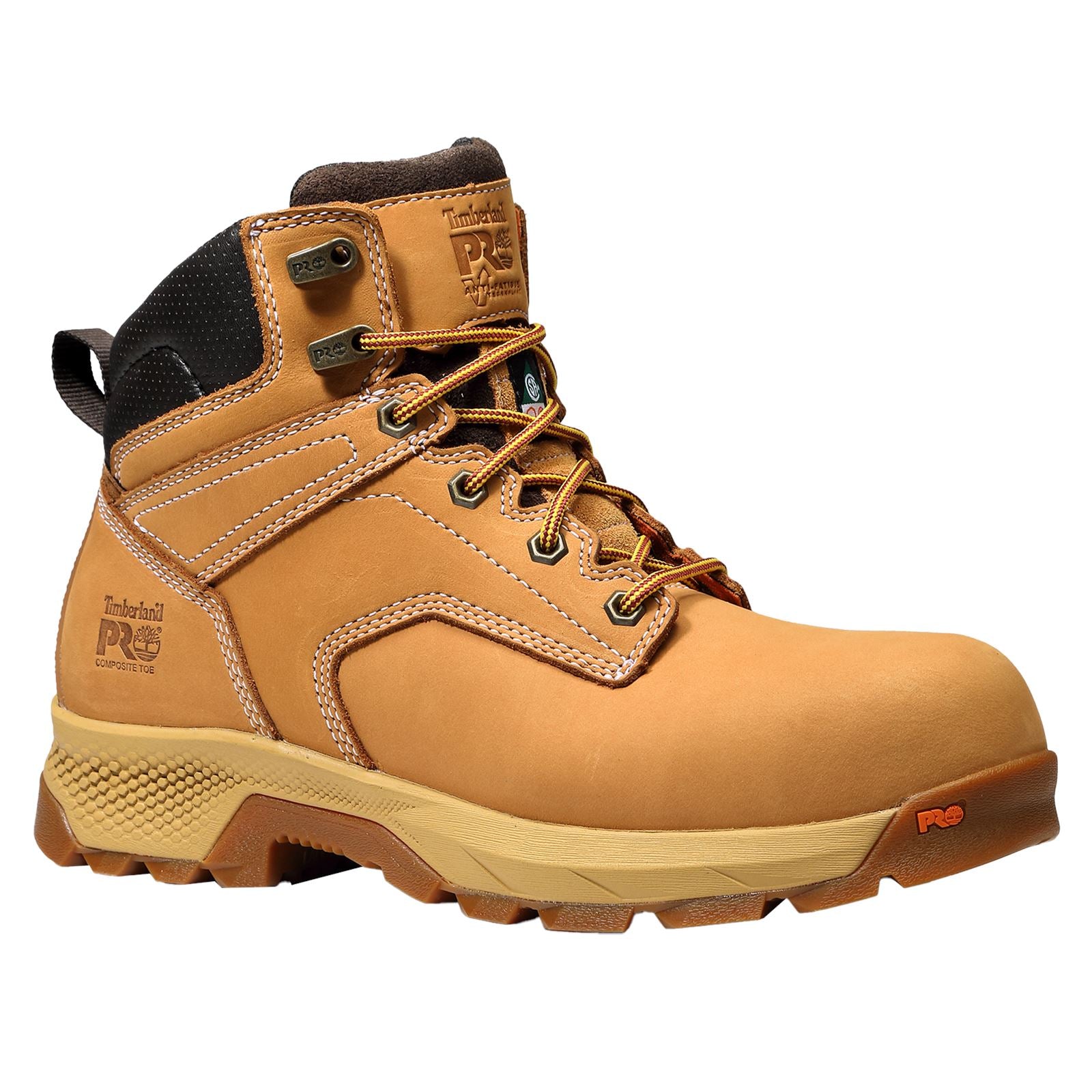 Timberland Pro Bottes De Sécurité Titan En Cuir Pour Femmes, 6" En Blé