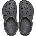 Crocs Classic Floral Cut Out Sabots De Plage Noirs En Thermoplastique
