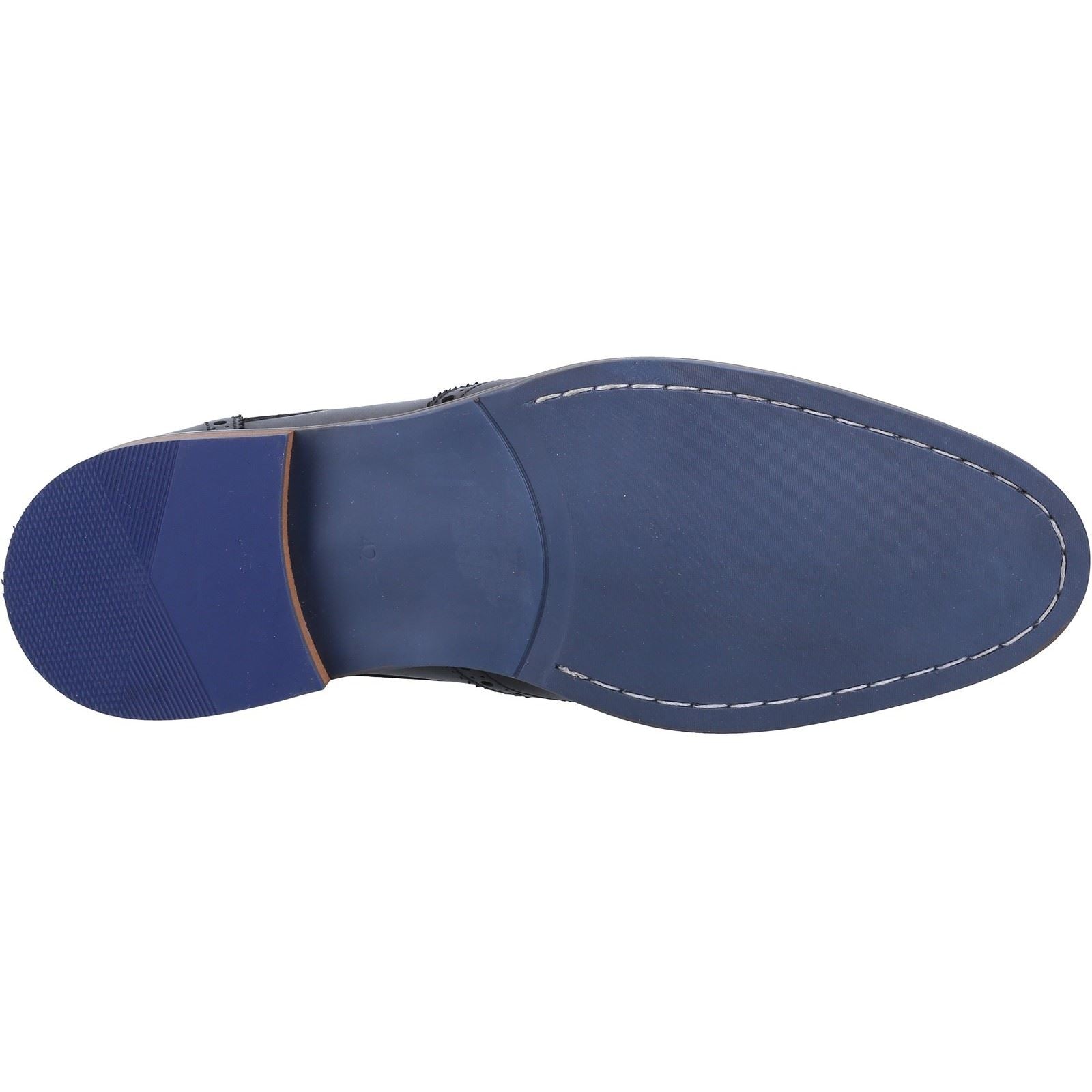 Hush Puppies Dustin Brogue Chaussures Richelieu Noires En Cuir Pour Hommes