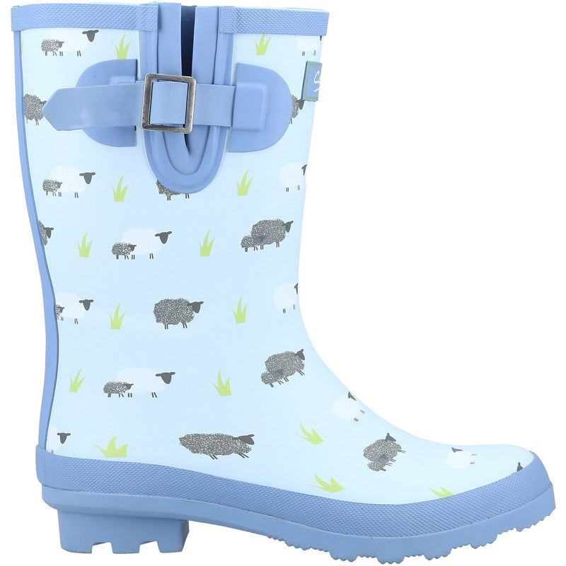 Cotswold Farmyard Mid Bottes En Caoutchouc Pour Femme Sheep Wellington