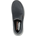 Skechers Equalizer 5.0 Grand Legacy Baskets Pour Homme En Toile De Couleur Anthracite
