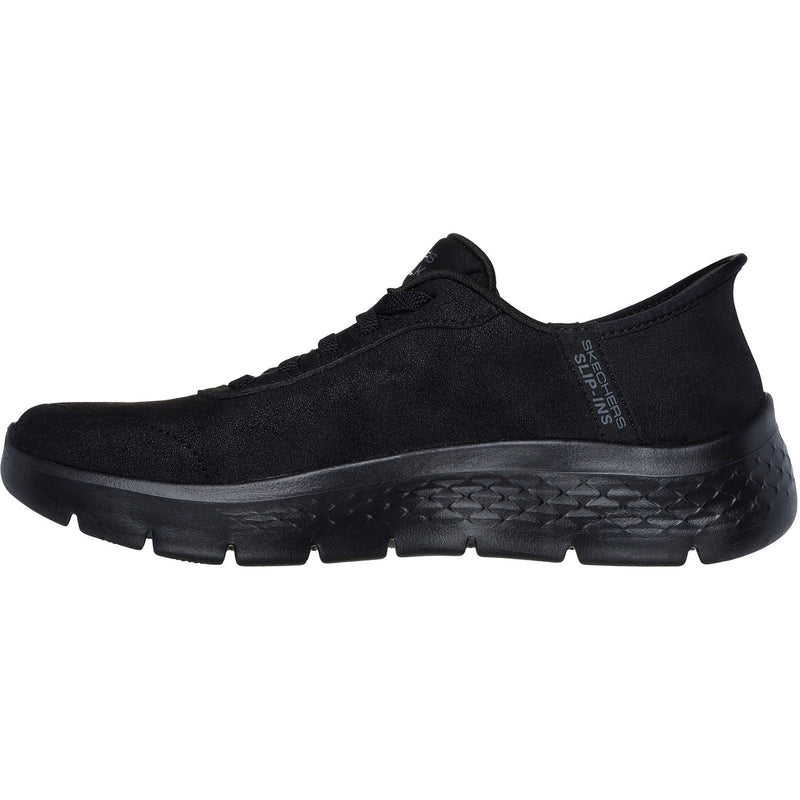 Skechers Go Walk Flex Mali Baskets Noires Pour Femmes En Toile