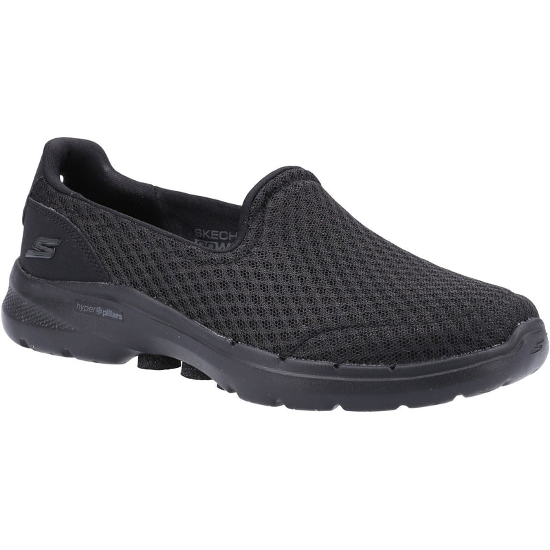 Skechers Go Walk 6 Baskets Noires Pour Femmes En Synthétique