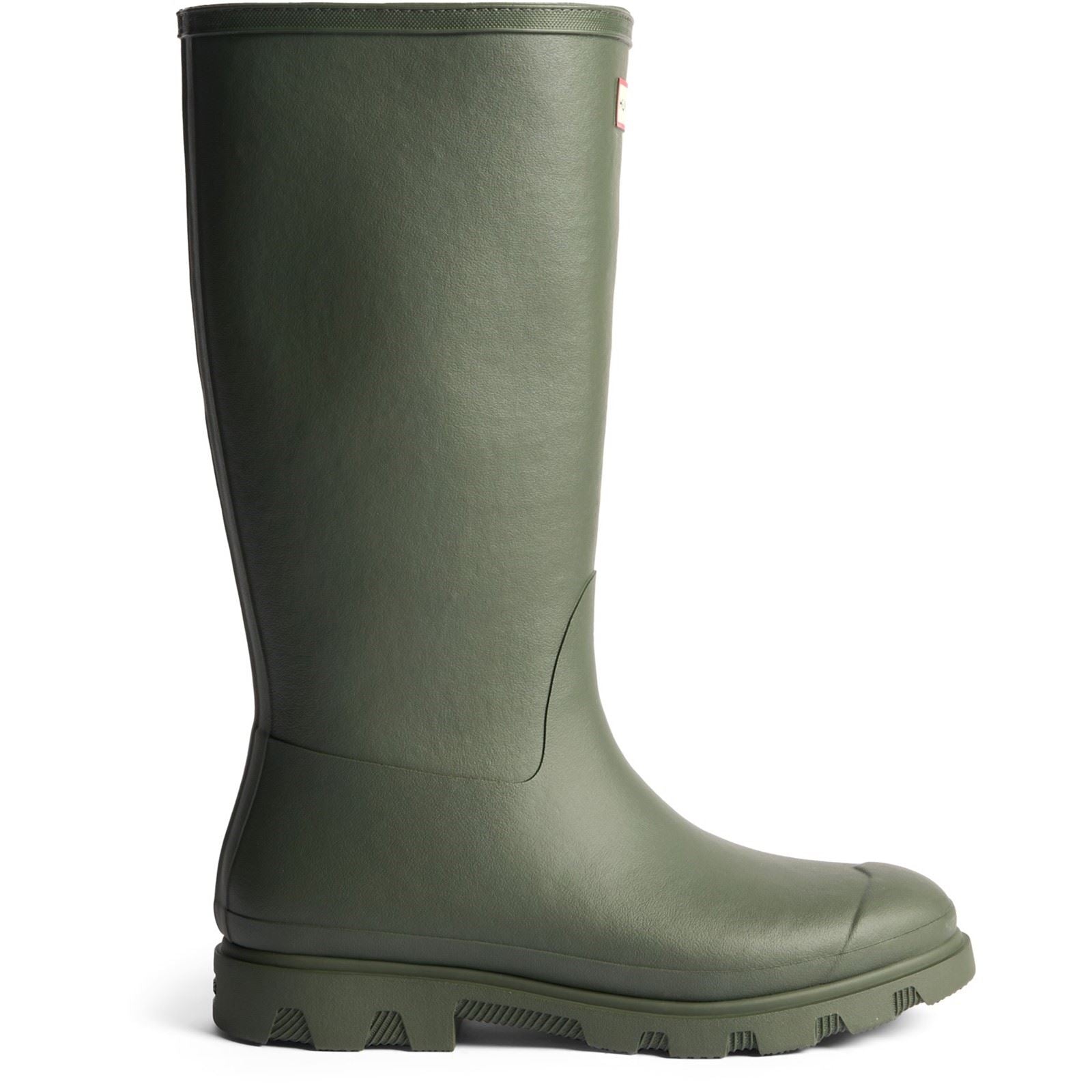 Hunter Downpour Tall Insulated Bottes De Wellington Pour Hommes En Caoutchouc Vert Olive Foncé
