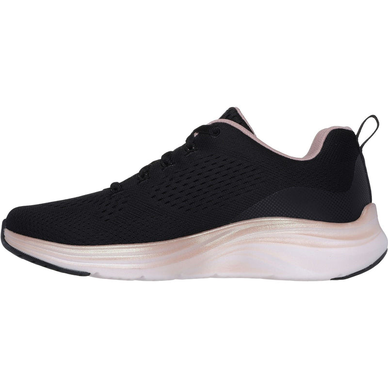 Skechers Vapor Foam Midnight Glimmer Sneakers Pour Femmes En Textile Noir/Or Rose