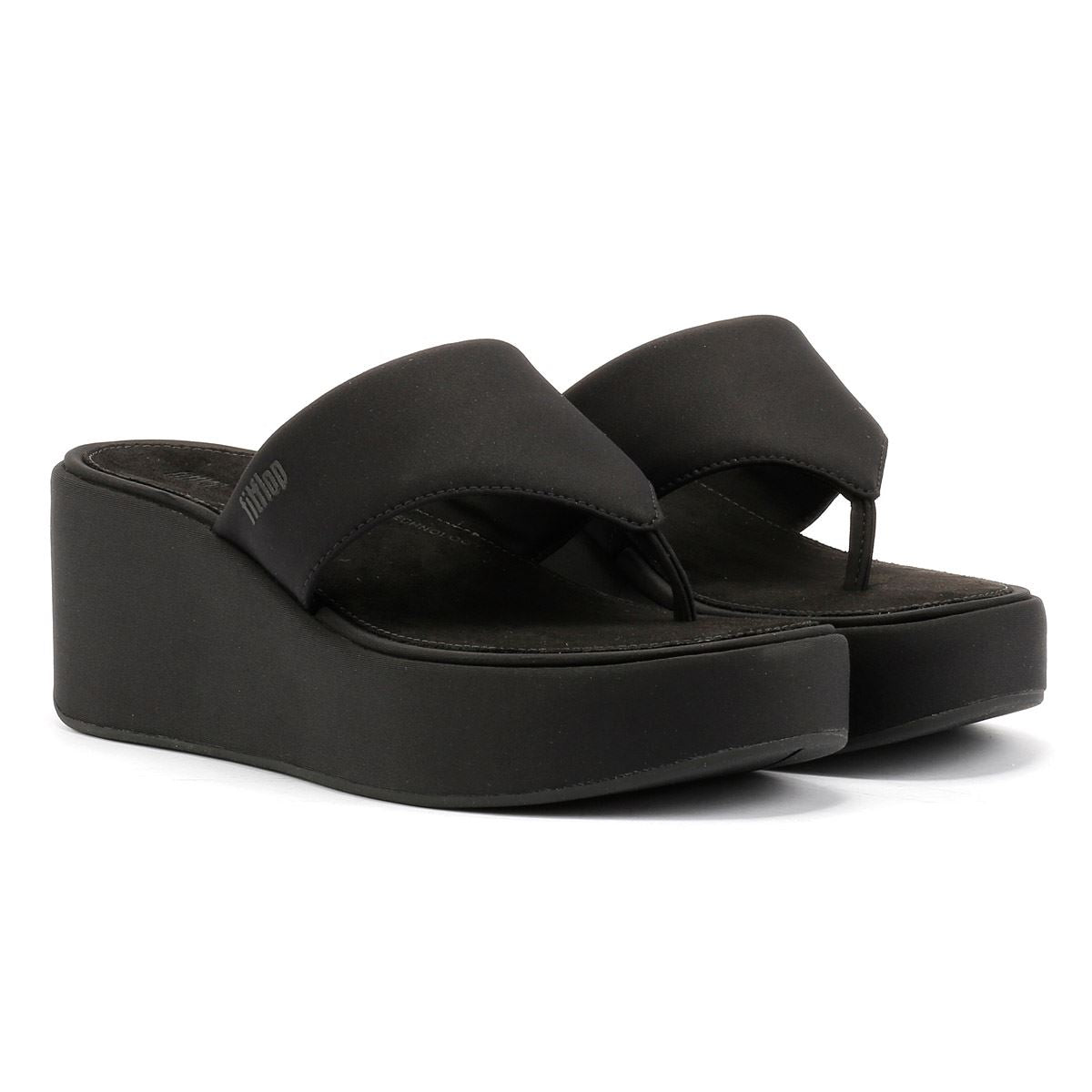 FitFlop Platfforms Wedge Sandales Noires Pour Femmes