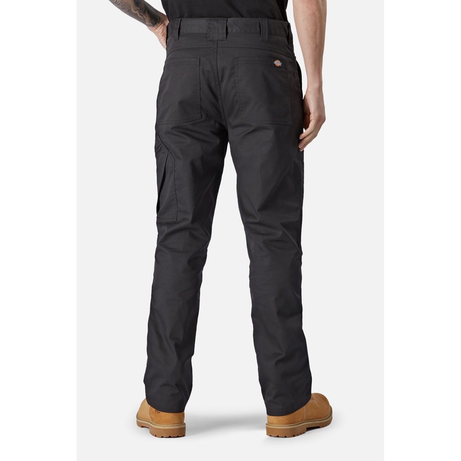 Dickies Action Flex Pantalons De Plein Air Pour Hommes En Polyester Noirs