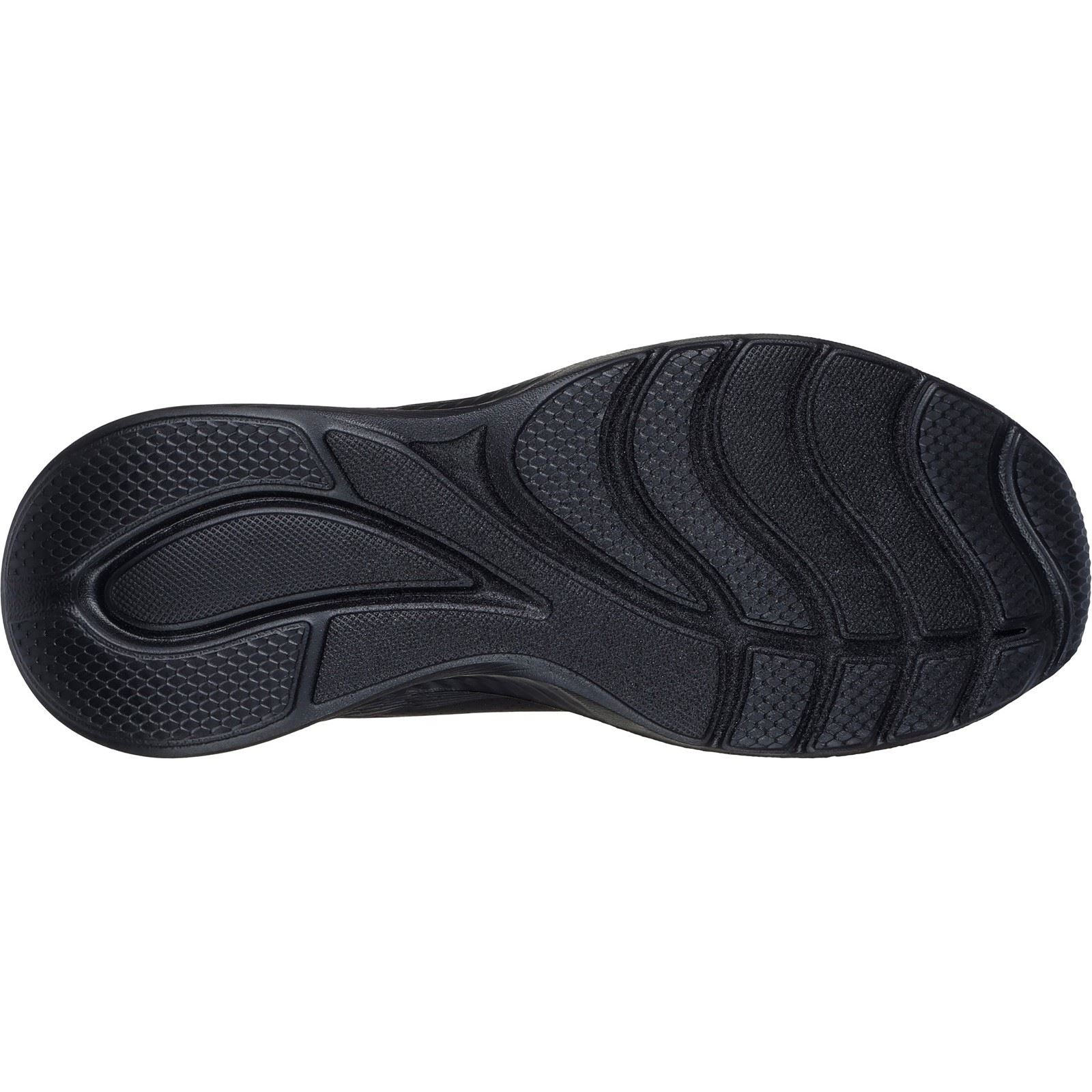Skechers BOBS Sport Squad Waves Just Wading Baskets Noires Pour Femmes En Matière Synthétique