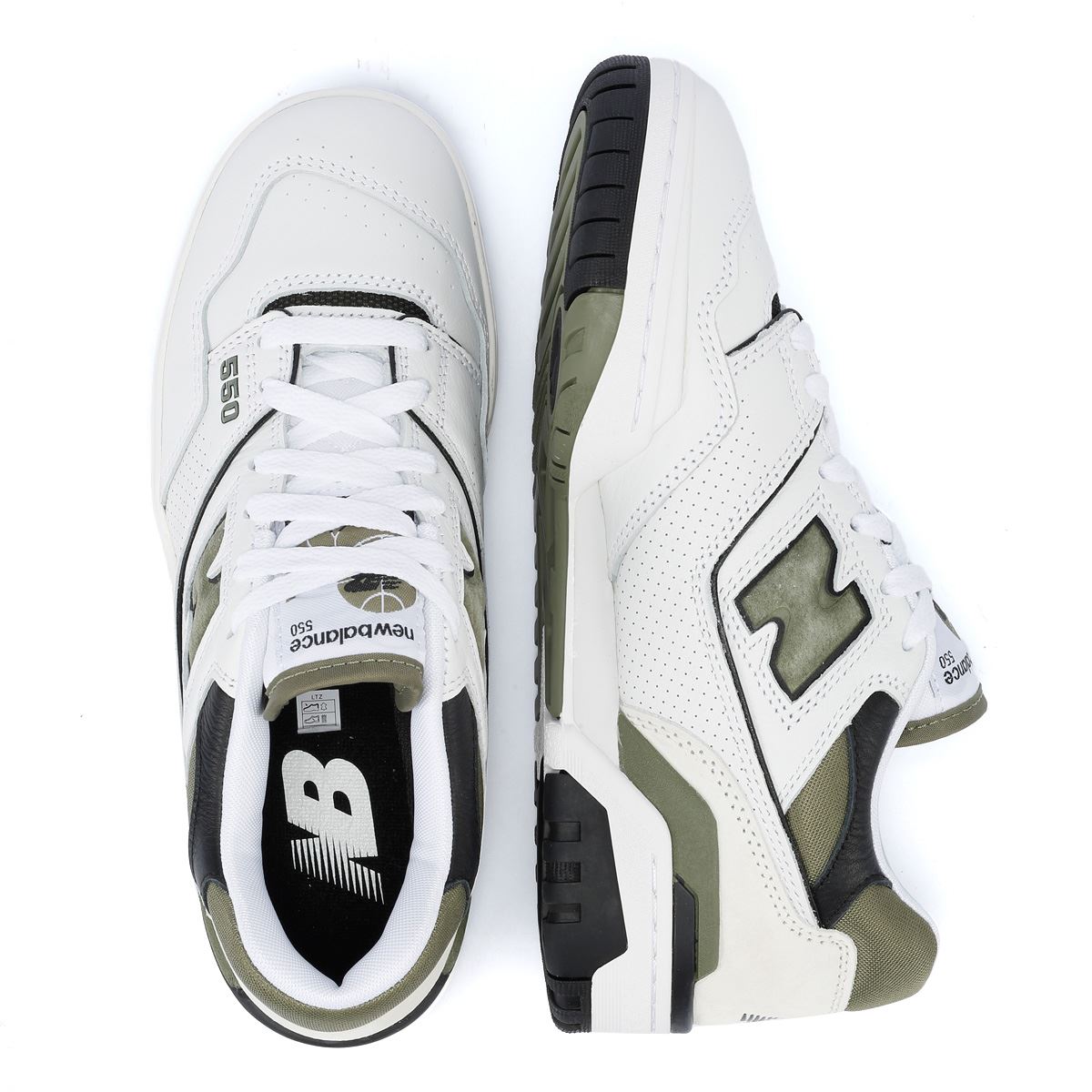 New Balance 550 Baskets Blanches/Khaki