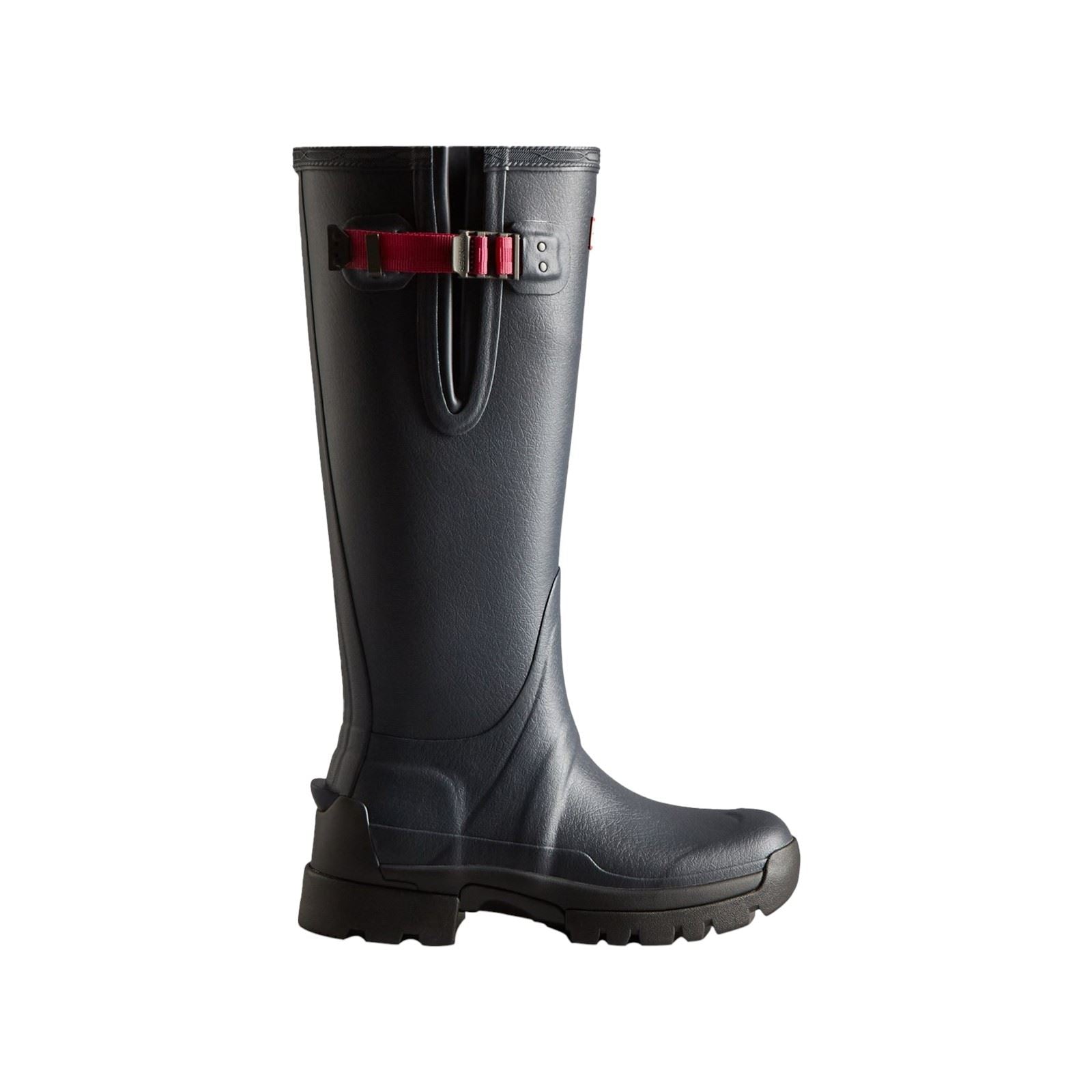 Hunter Balmoral Adjustable Bottes En Caoutchouc Pour Femme Marine/Poivre