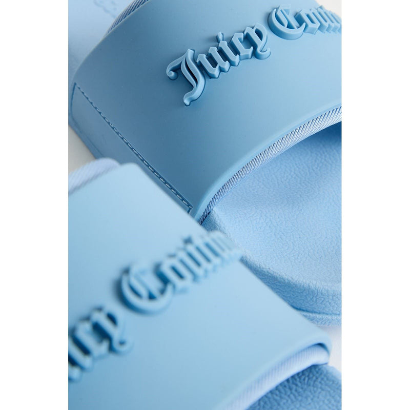 Juicy Couture Embossed Sandales Femme En Pvc Bleu Crépuscule