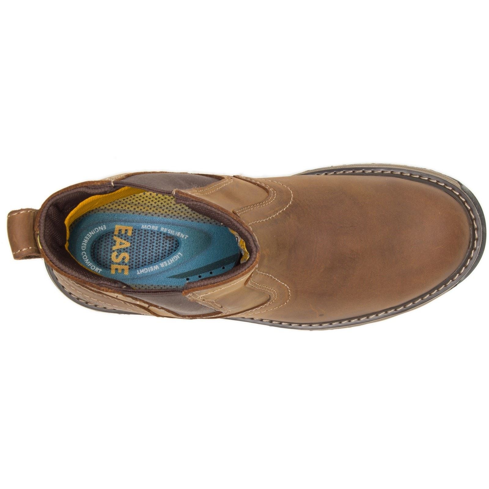 Caterpillar Bottes De Sécurité En Cuir Pelton Beige Foncé