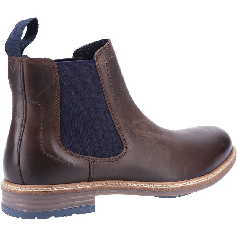 Hush Puppies Justin Chelsea Bottes En Cuir Marron Pour Hommes
