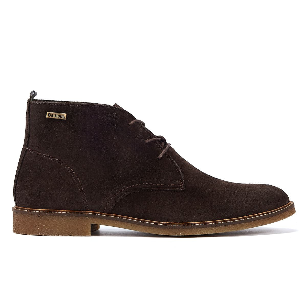 Barbour Sonoran Choco Suede Bottes Marron Foncé Pour Hommes