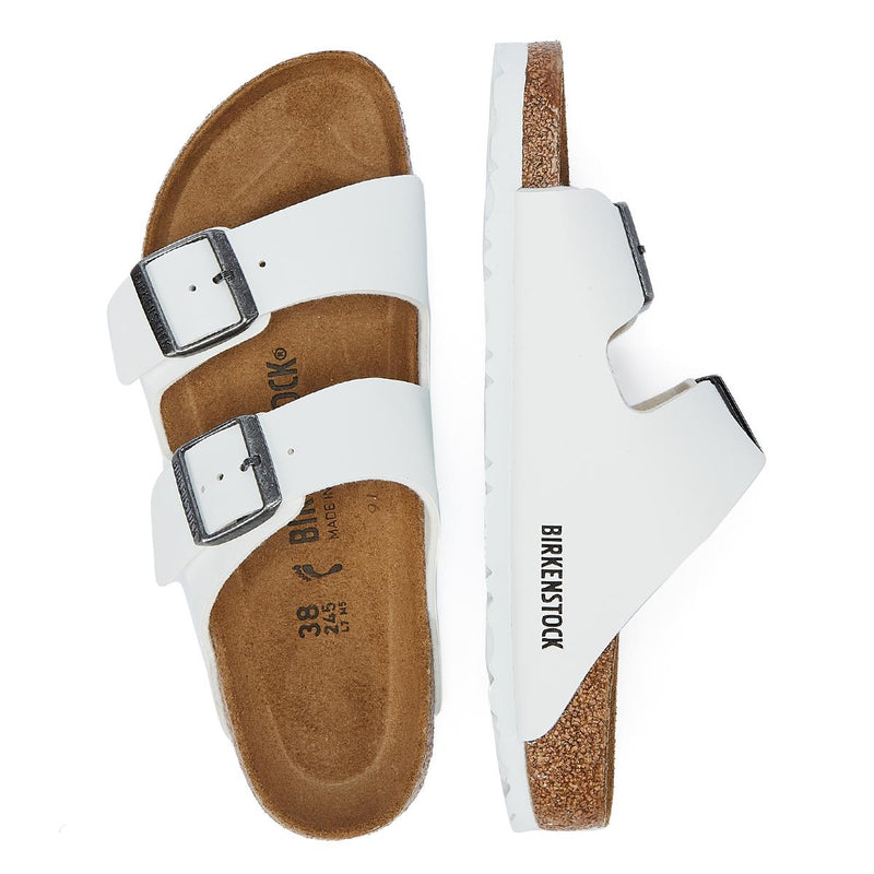 Birkenstock Arizona Birko Flor Sandales Blanches