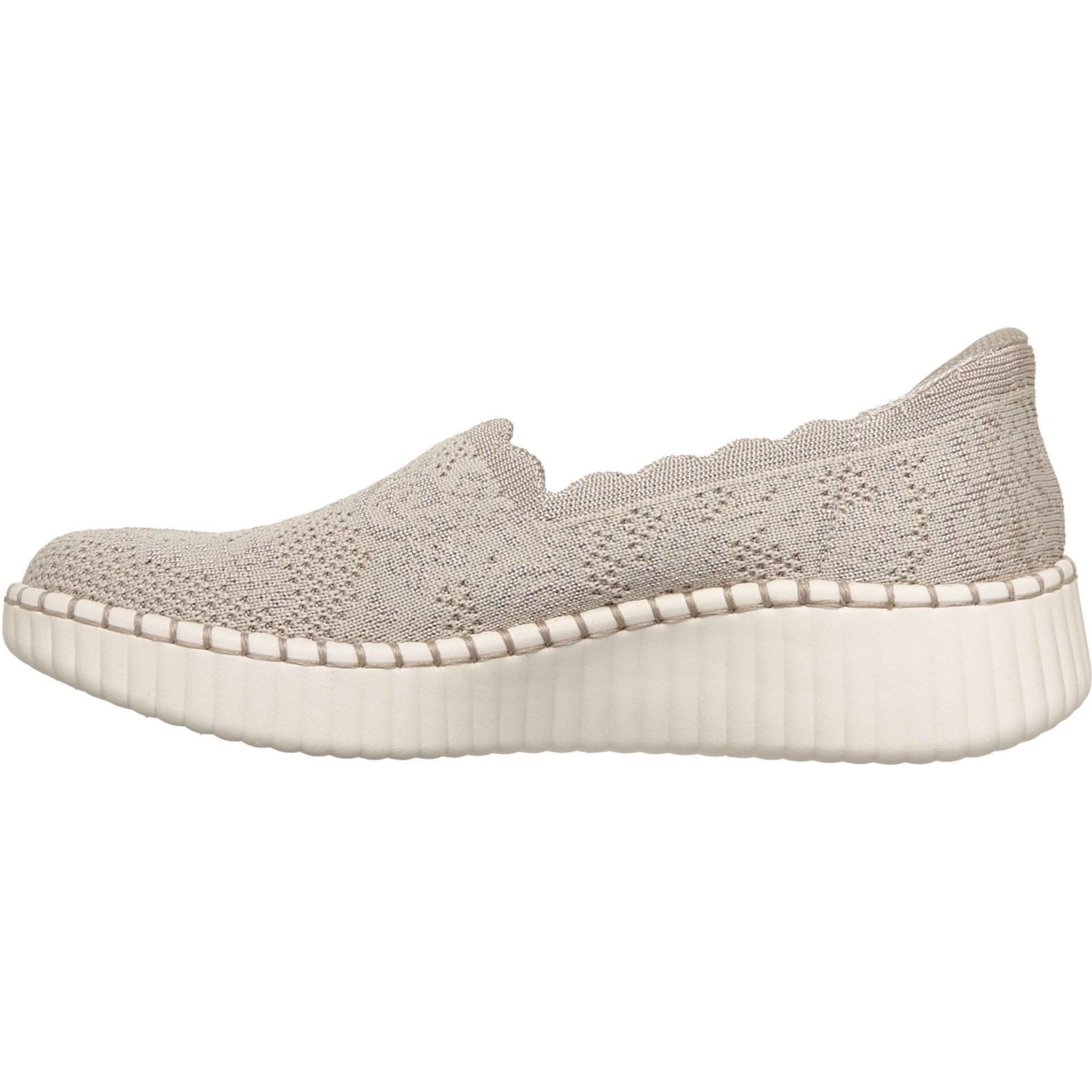 Skechers Wilshire Boulevard Baskets Taupe Pour Femmes En Polyester