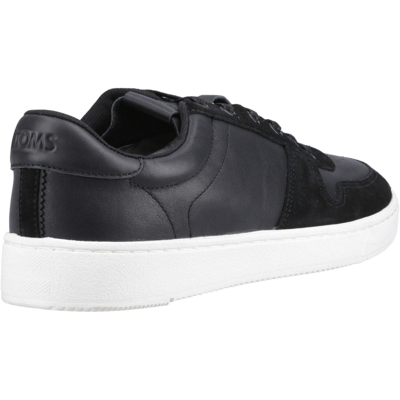 TOMS TRVL Lite Court Baskets Noires En Cuir Pour Hommes