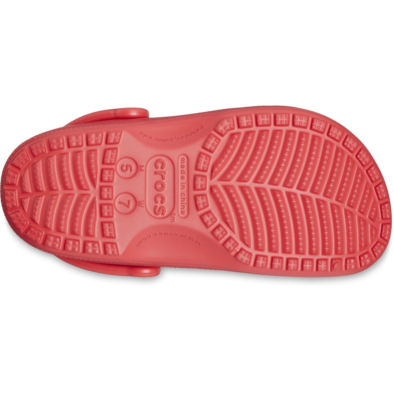 Crocs Classic Clog des sabots rouges en thermoplastique