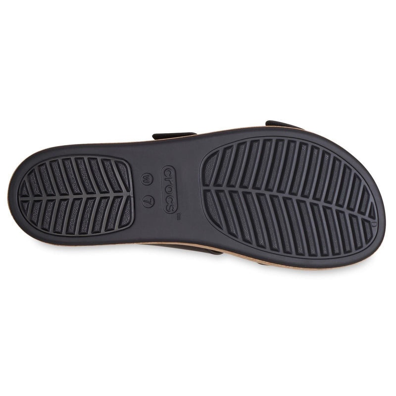 Crocs Brooklyn Buckle Sandales Noires Pour Femmes