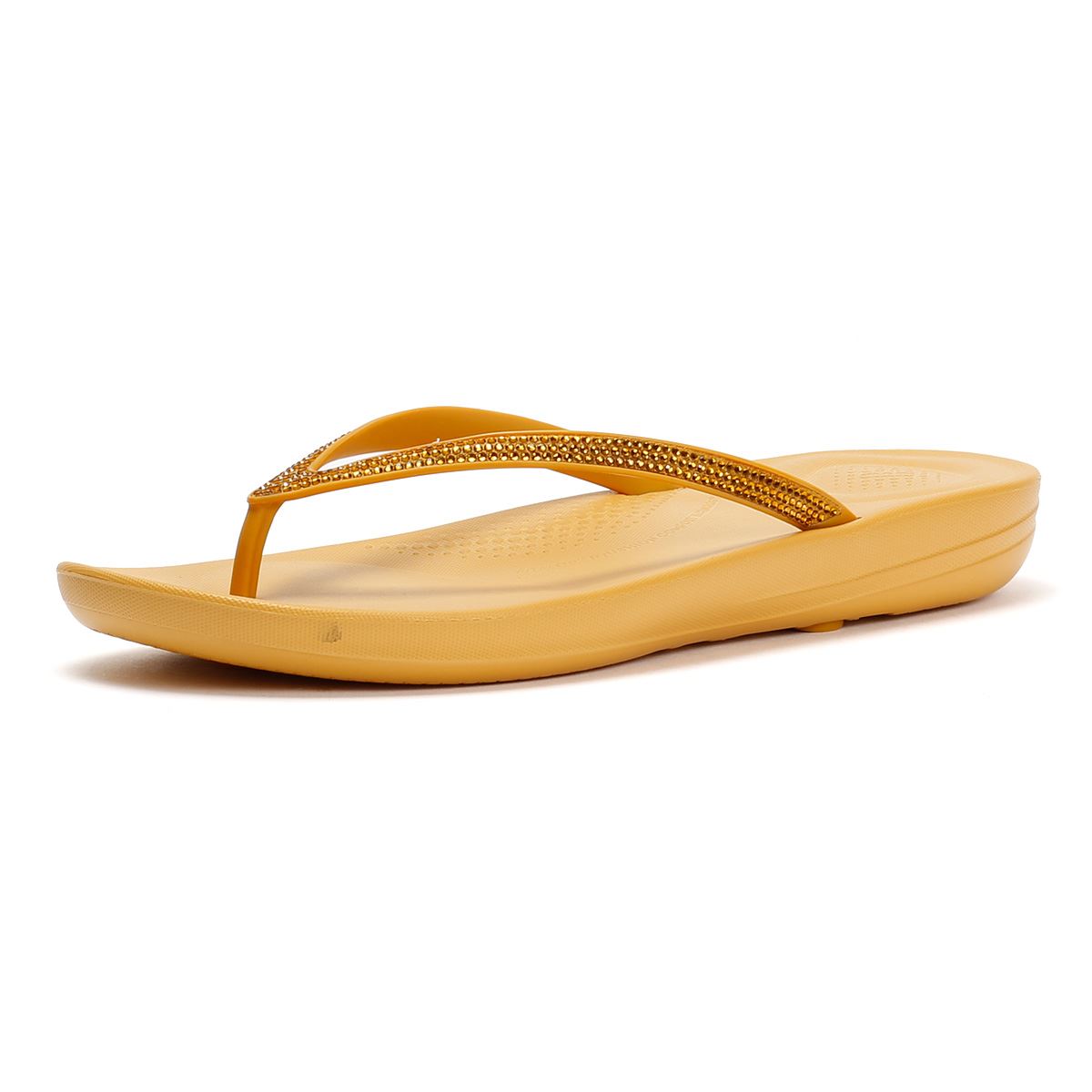FitFlop Iqushion Sparkle Tongs Brunes Pour Femmes