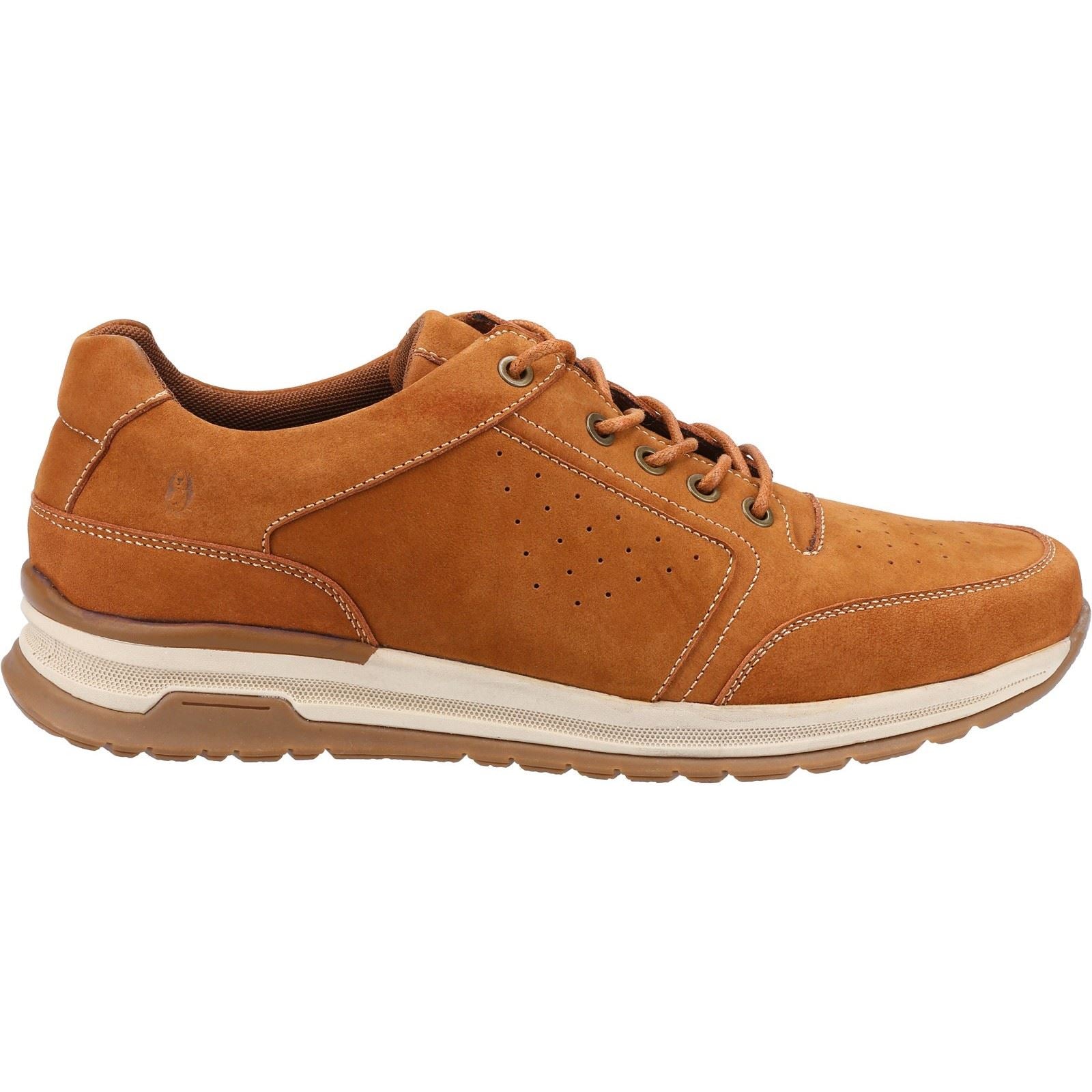 Hush Puppies Joseph Chaussures En Cuir Pour Homme À Lacets De Couleur Beige