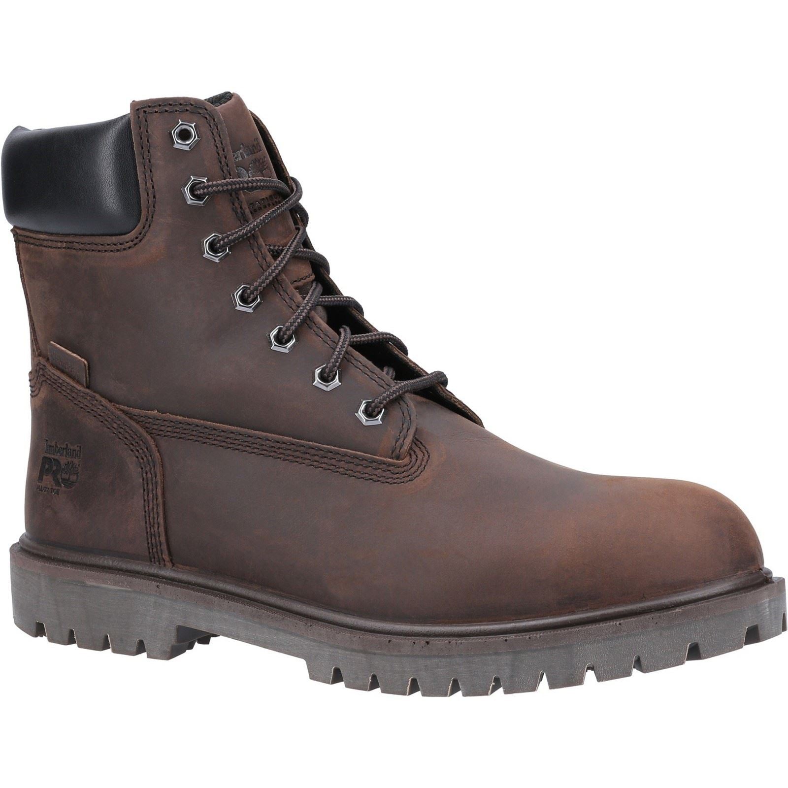Timberland Pro Bottes De Sécurité En Cuir Marron Iconiques