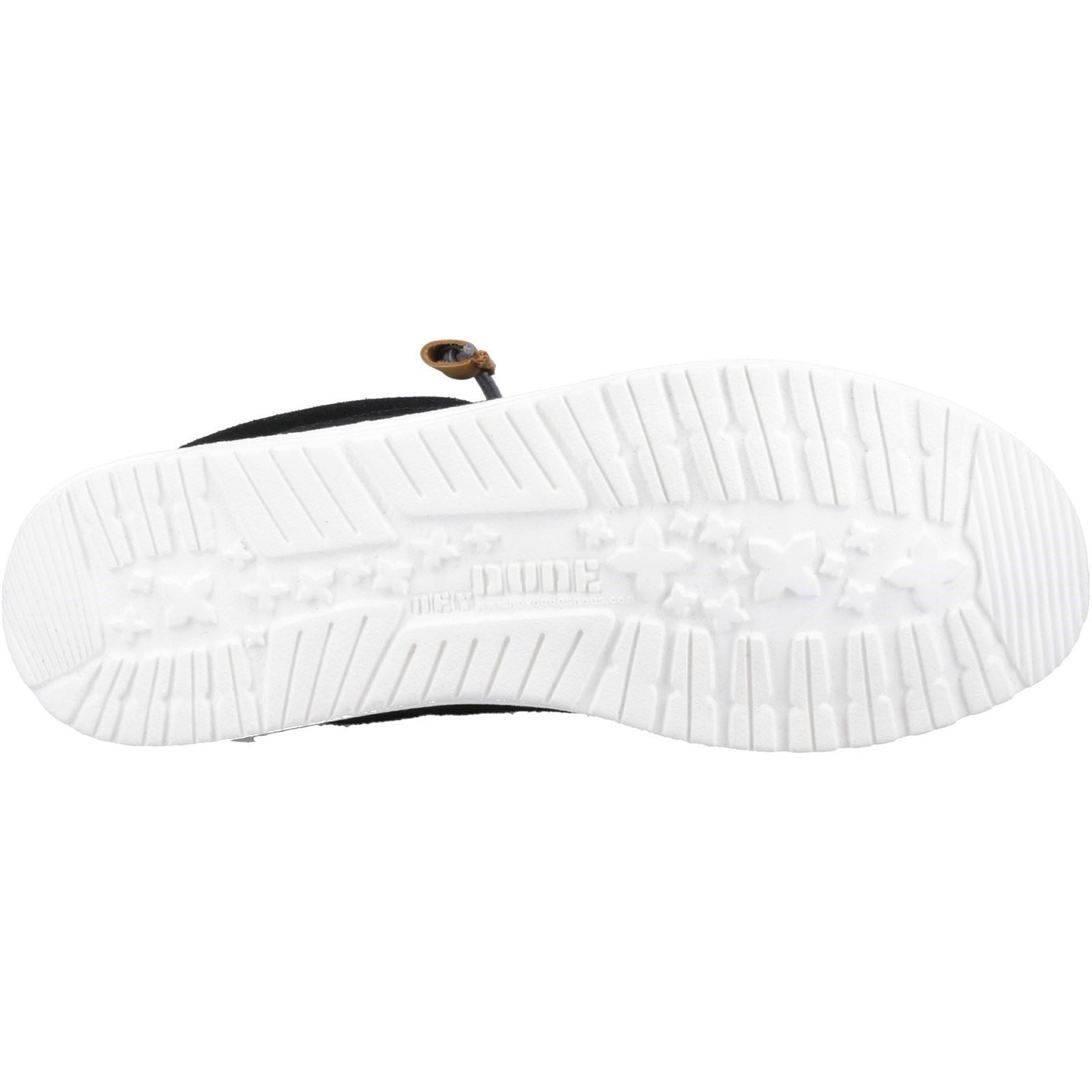 HEYDUDE Wally Craft Chaussures Bateau Noires Pour Homme En Cuir