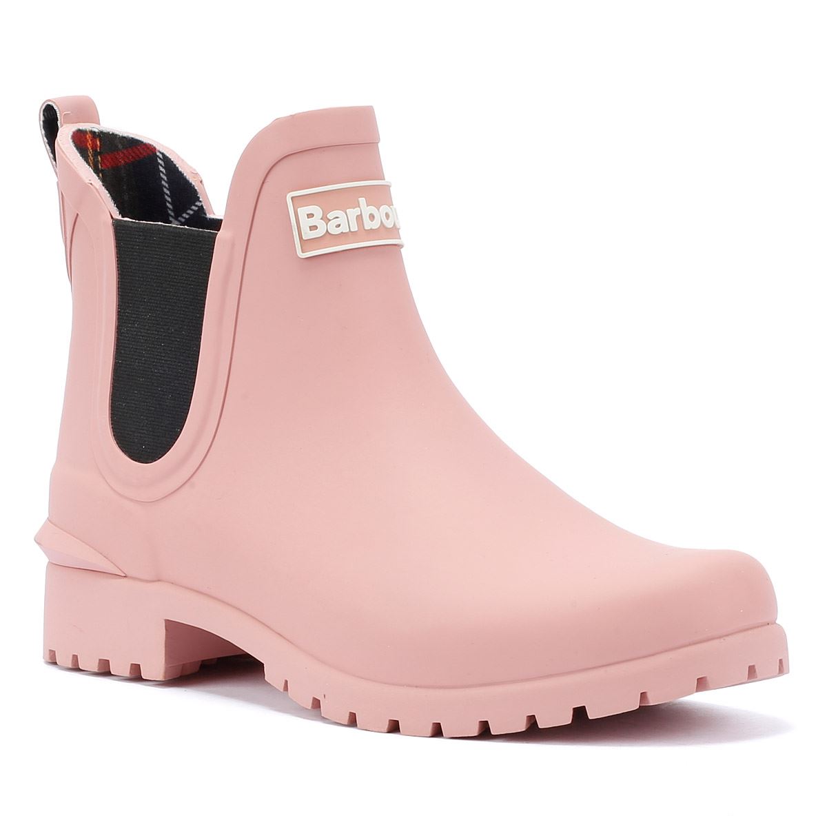 Barbour Wilton Bottes En Caoutchouc Roses Pour Femmes