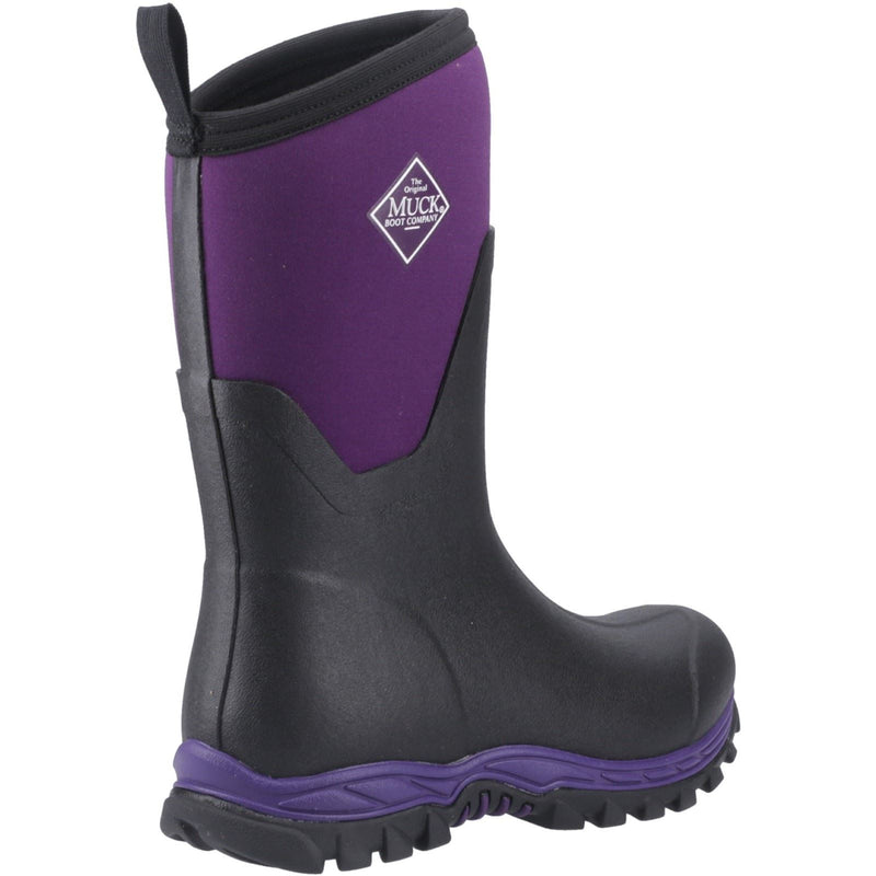 Muck Boots Arctic Sport II Mid Bottes D'hiver Mi-mollet Pour Femmes En Caoutchouc Noir/acai