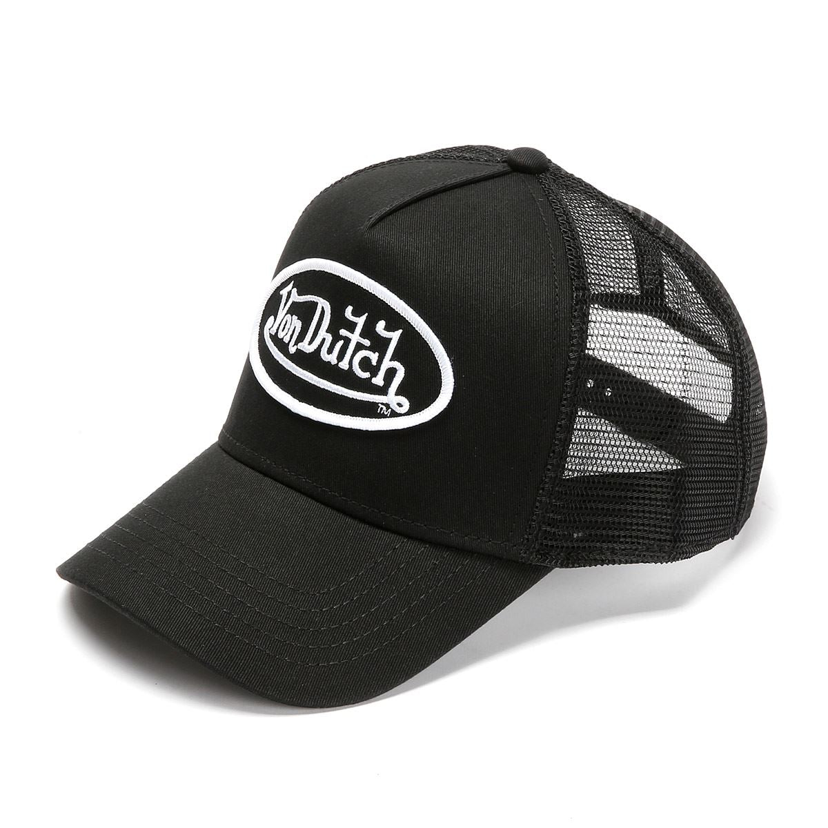 Von Dutch Staple Trucker Casquettes Noires En Coton