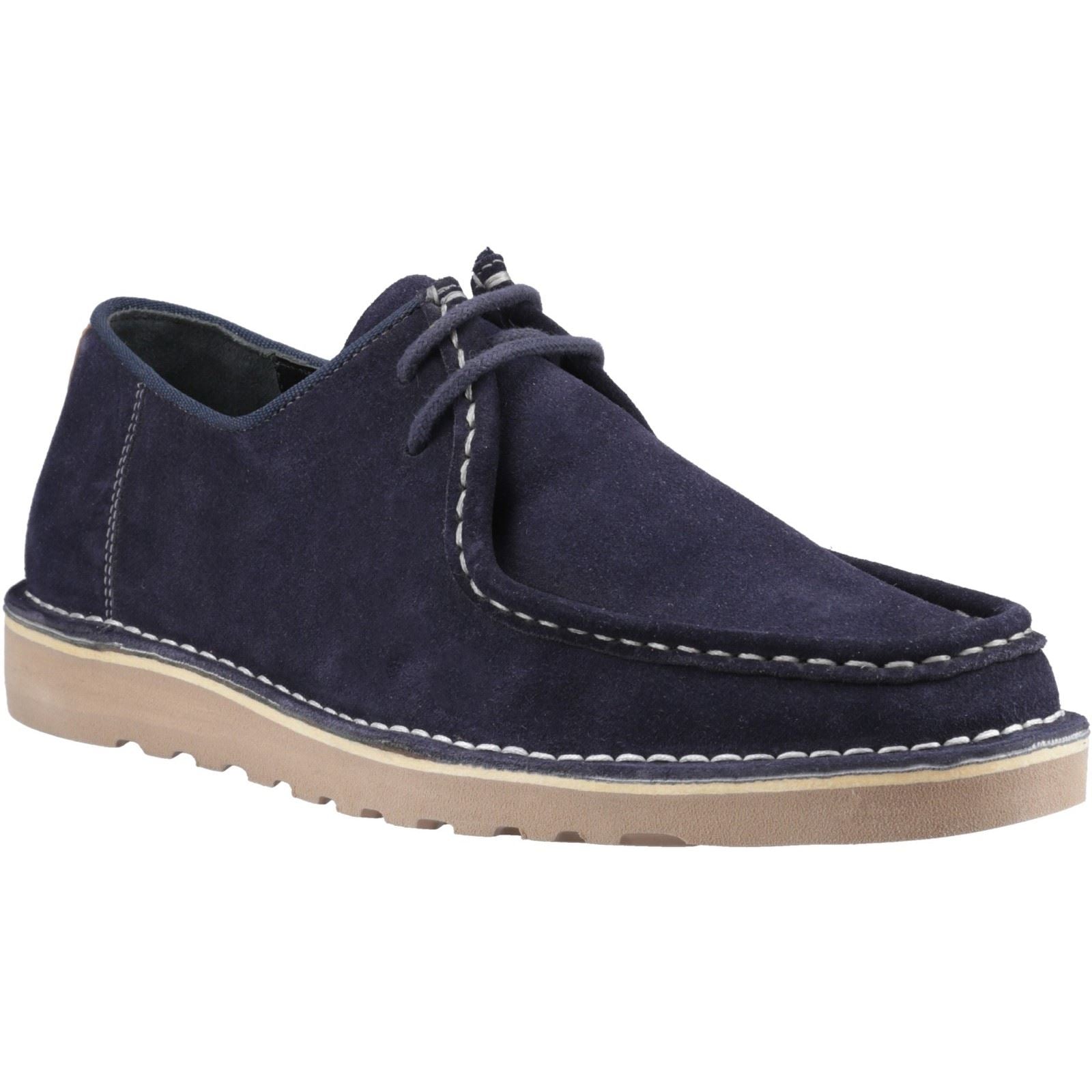 Hush Puppies Otis Chaussures À Lacets En Daim Pour Homme De Couleur Marine