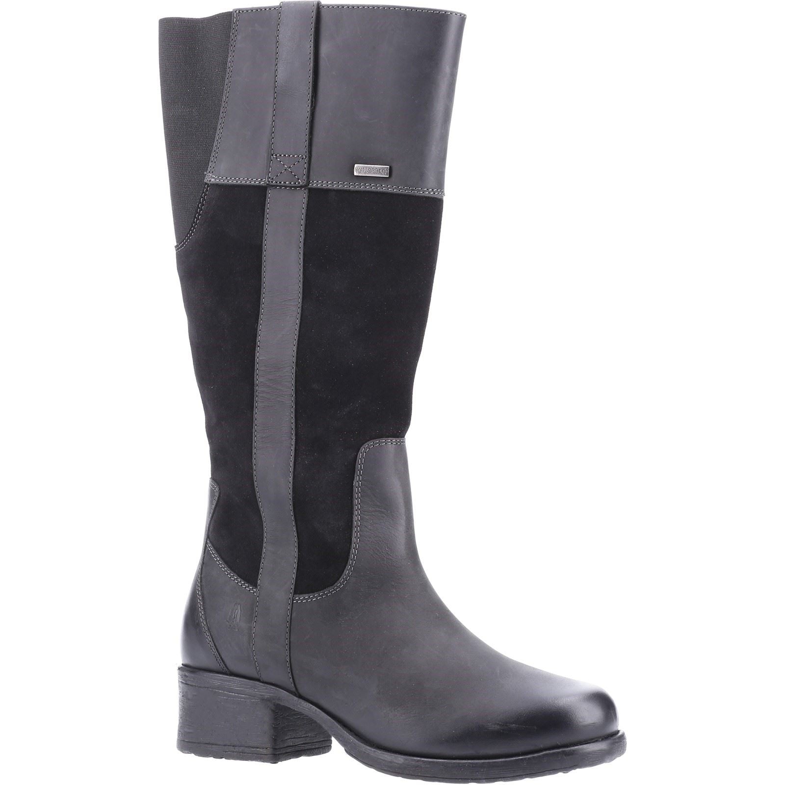Hush Puppies Samara Bottes En Daim Noir Pour Femmes