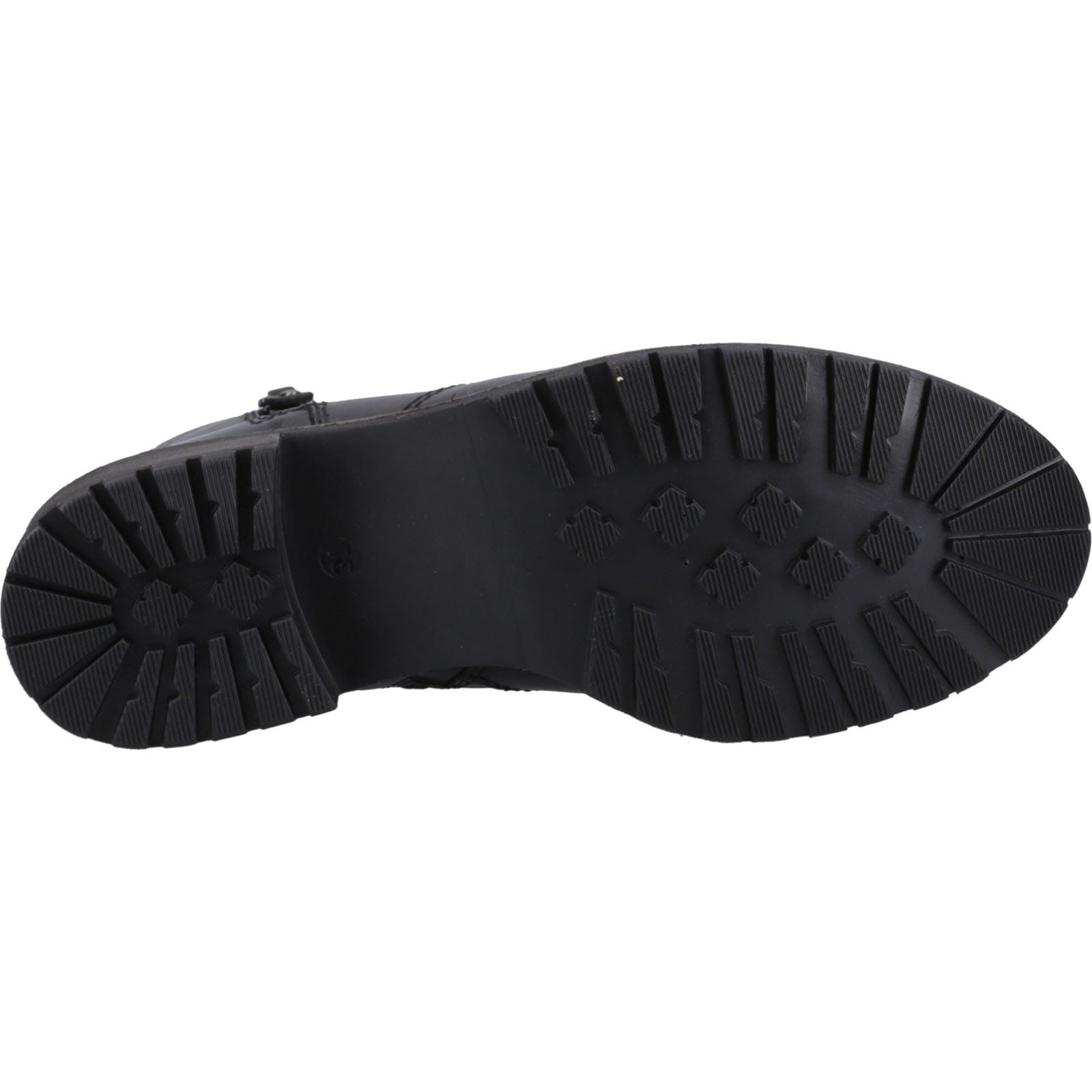 Hush Puppies Pippa Bottes En Cuir Noires Pour Femmes