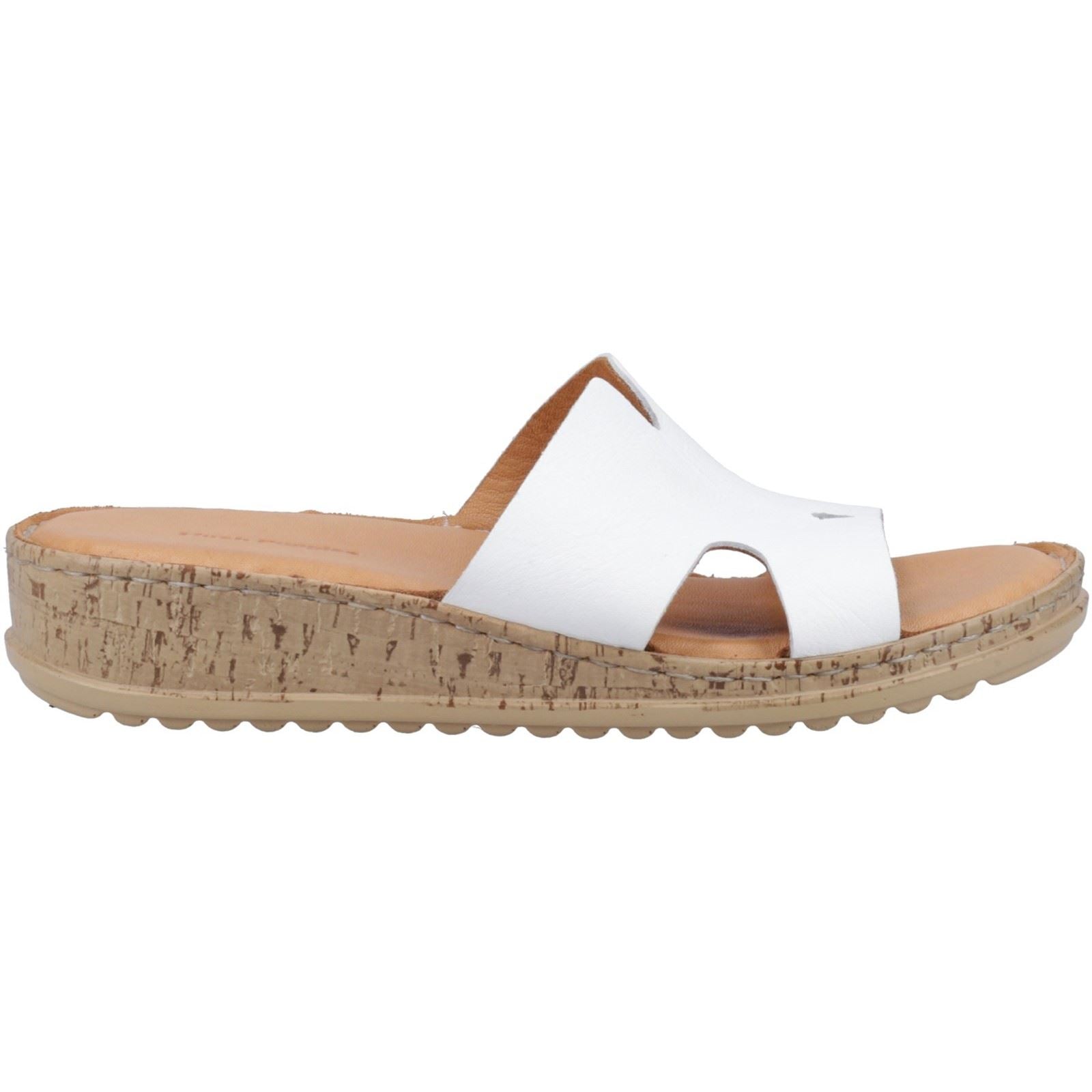 Hush Puppies Eloise Sandales Blanches En Cuir Pour Femme
