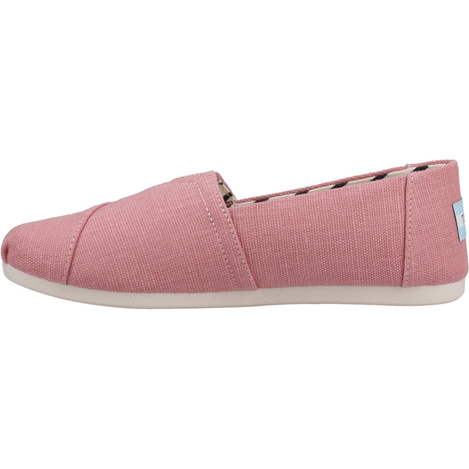 TOMS Alpargata Espadrilles Roses En Jute Pour Femmes