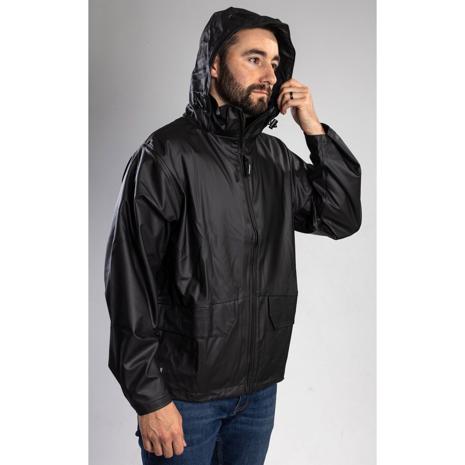 Helly Hansen Workwear Voss Veste De Pluie Noire Unisexe Pour Adultes