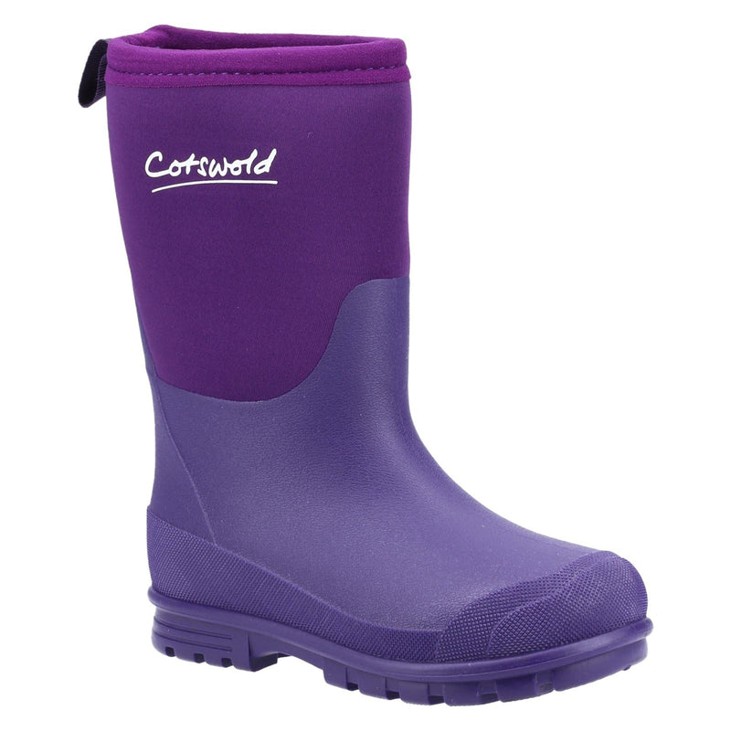 Cotswold Hilly Neoprene Tpr+neoprene Bottes De Pluie Pour Enfants Unisexe Violet