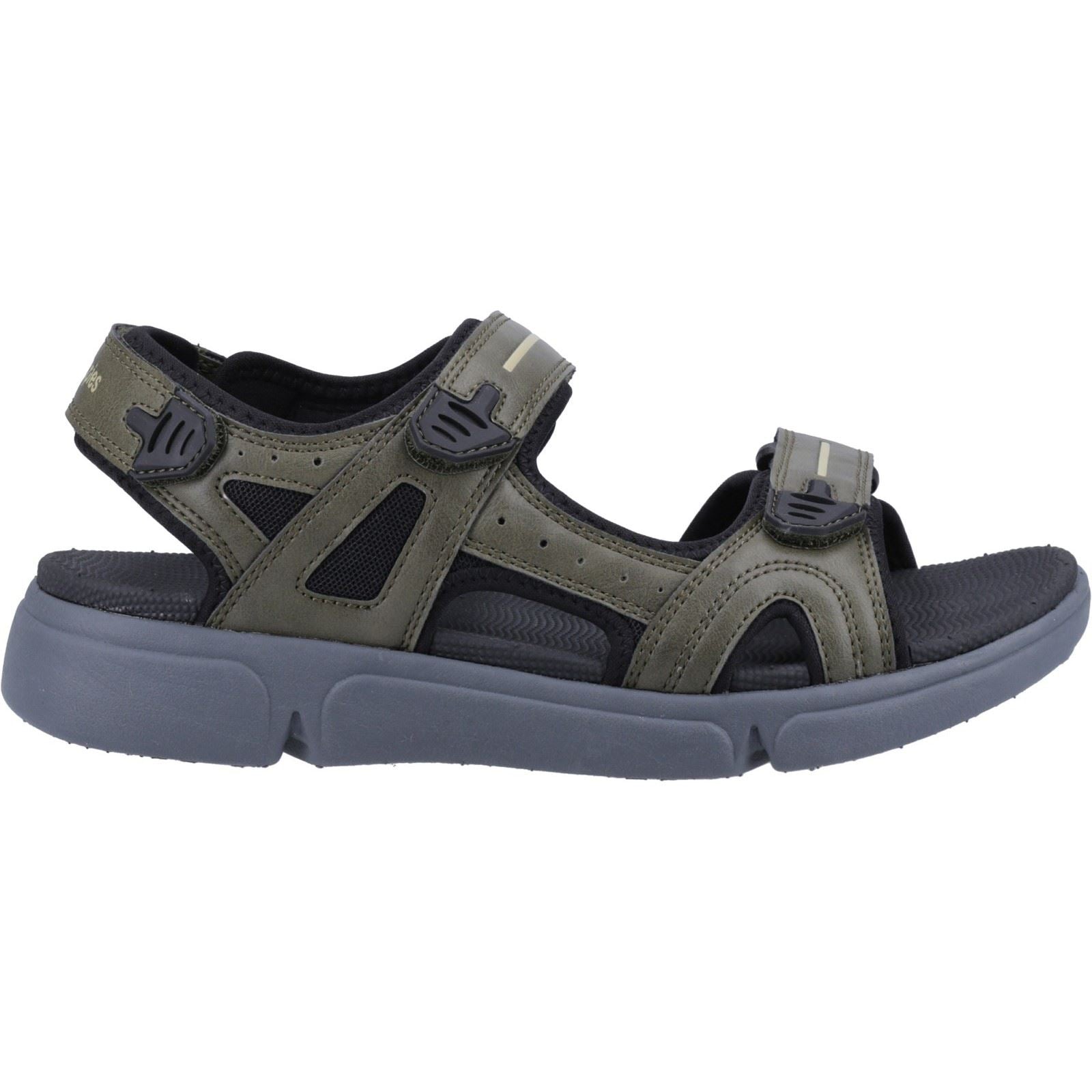 Hush Puppies Castro Sandales Homme En Polyuréthane Kaki