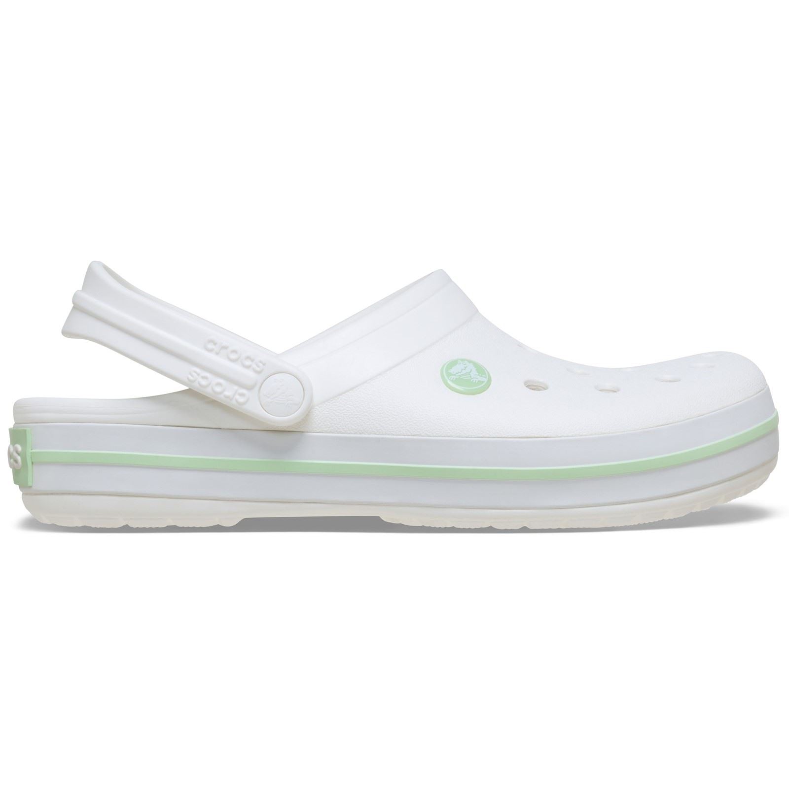 Crocs Crocband Sabots Eva Femme Blanc/Vert Serein