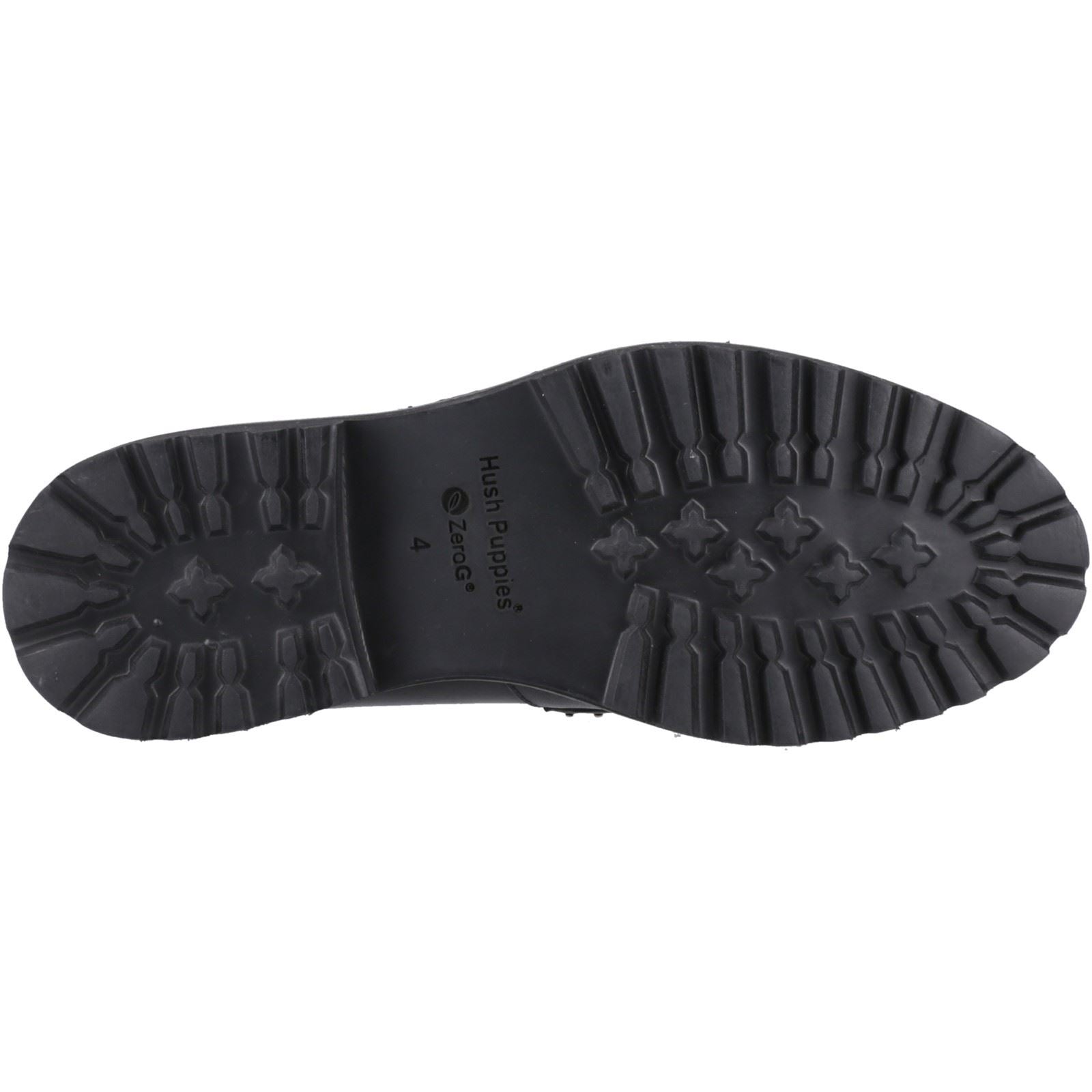 Hush Puppies Genie Mocassins En Cuir Noirs Pour Femmes