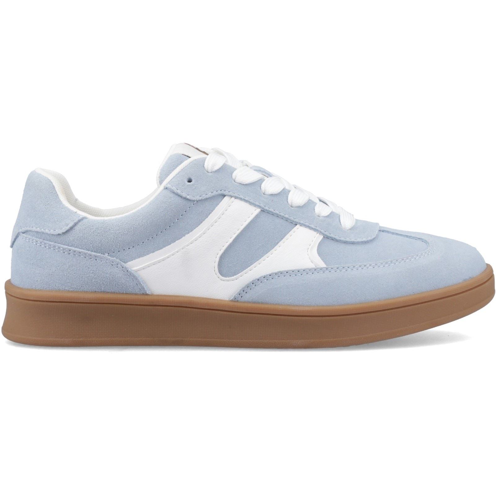 Hush Puppies Maura Baskets Bleues Pour Femmes Suède