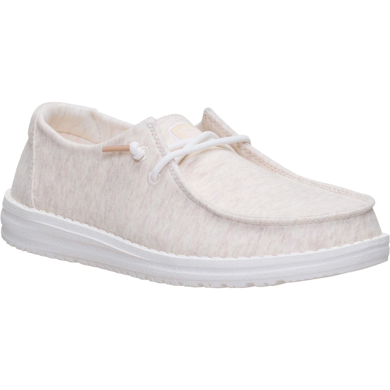 HEYDUDE Wendy Stretch Jersey Mocassins En Textiles Pour Femmes Couleur Avoine
