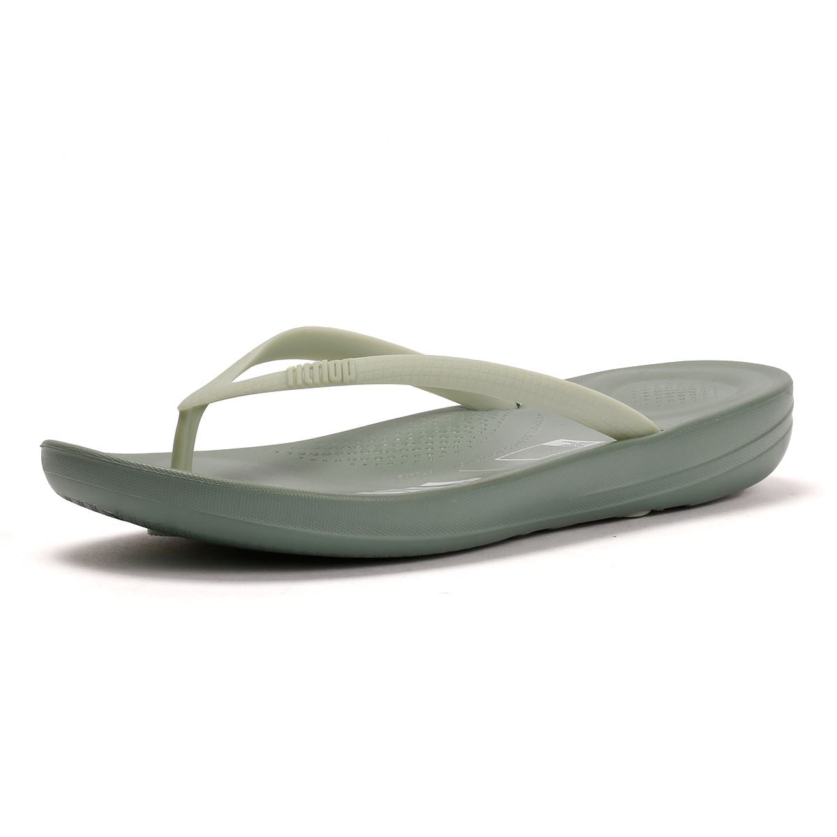 FitFlop X Pantone Iqushion Tongs Vertes Pour Femmes