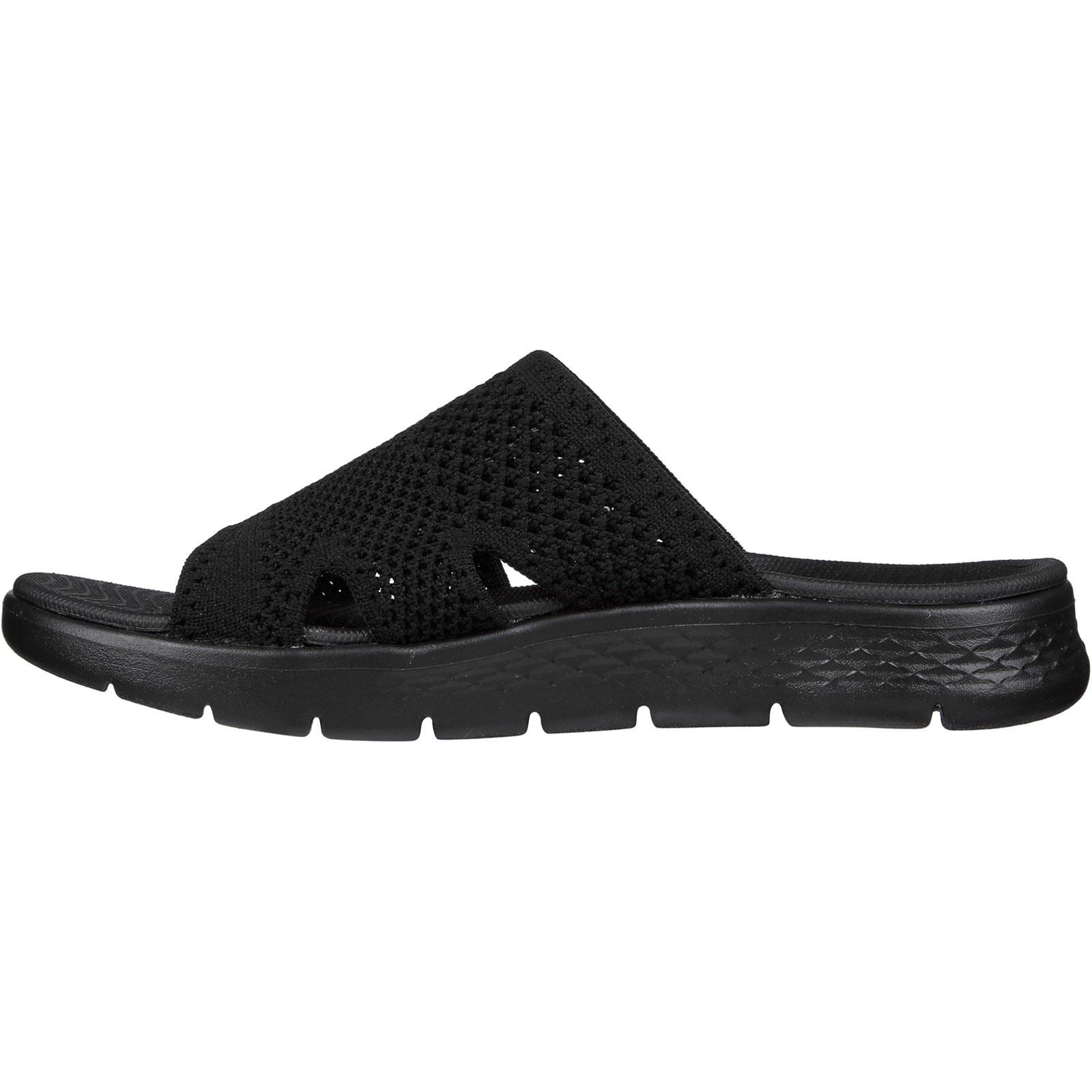 Skechers GO WALK Flex Elation Sandales Noires Pour Femmes En Synthétique