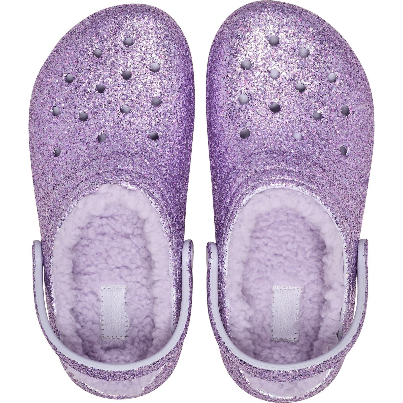 Crocs Classic Lined Sabots Violets En Mousse Thermoplastique Unisexe Pour Enfants