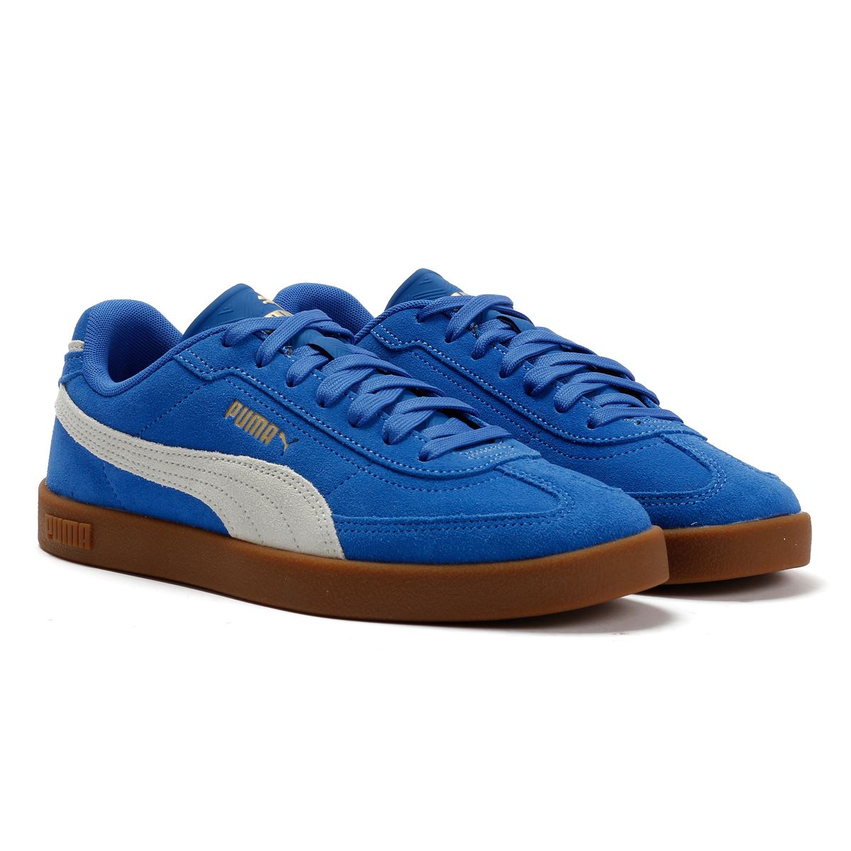 Puma Club II Era Baskets Bleues En Suède