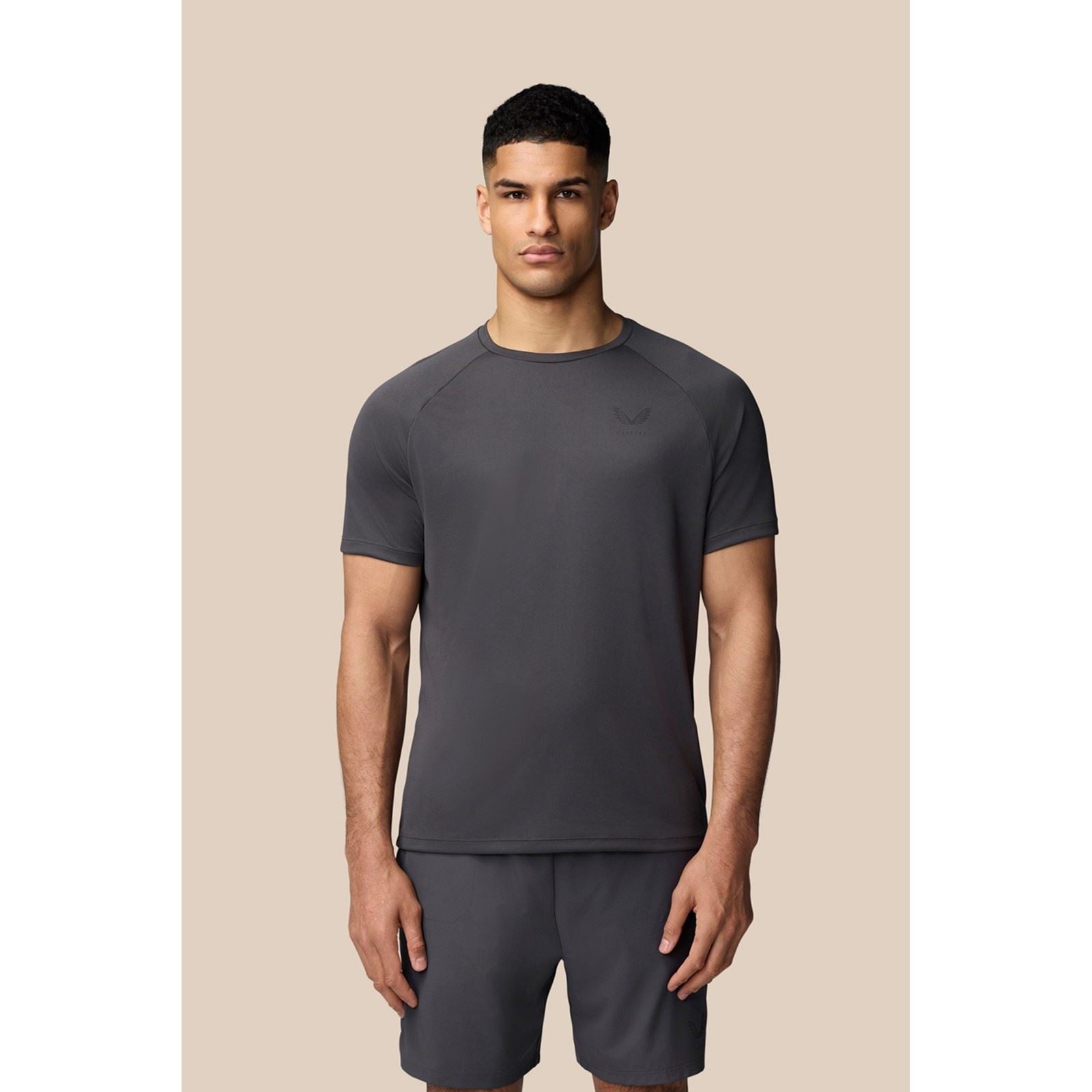 Castore Adapt Training T-Shirt De Sport Gris En Polyester Pour Hommes