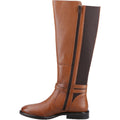 Hush Puppies Victoria Bottes En Cuir Pour Femmes Couleur Tan