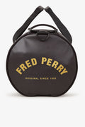 Fred Perry Tonal Classic Barrel Sac Croisé Noir/Or En Polyester