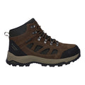 Hi-Tec Bandera Expedition Mid Wide Chaussures De Randonnée Pour Homme En Cuir Brun Fumé/kaki